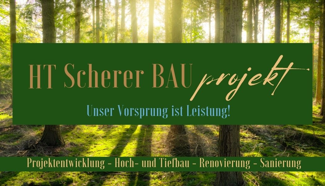 Leistungsversprechen Logo von HT Scherer BAUprojekt mit Leistungsversprechen Unser Vorsprung ist Leistung – nachhaltiges Bauunternehmen für Neubau, Sanierung und
